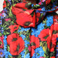 Dolce & Gabbana Multicolor Floral Hooded Puffer Coat Jacket