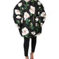 Dolce & Gabbana Black Floral Print Puffer Quilted Jacket