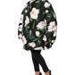 Dolce & Gabbana Black Floral Print Puffer Quilted Jacket