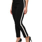 Dolce & Gabbana Black Wool High Waist Tapered Pants