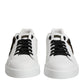 Dolce & Gabbana White DG Logo Portofino Low Top Sneakers Shoes