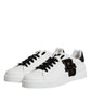 Dolce & Gabbana White DG Logo Portofino Low Top Sneakers Shoes