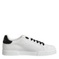 Dolce & Gabbana White DG Logo Portofino Low Top Sneakers Shoes