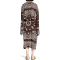 The Attico Printed Viscose Twill Kaftan Dress