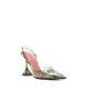 Amina Muaddi Holli Glass 95mm Snakeskin-effect Pumps