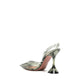 Amina Muaddi Holli Glass 95mm Snakeskin-effect Pumps