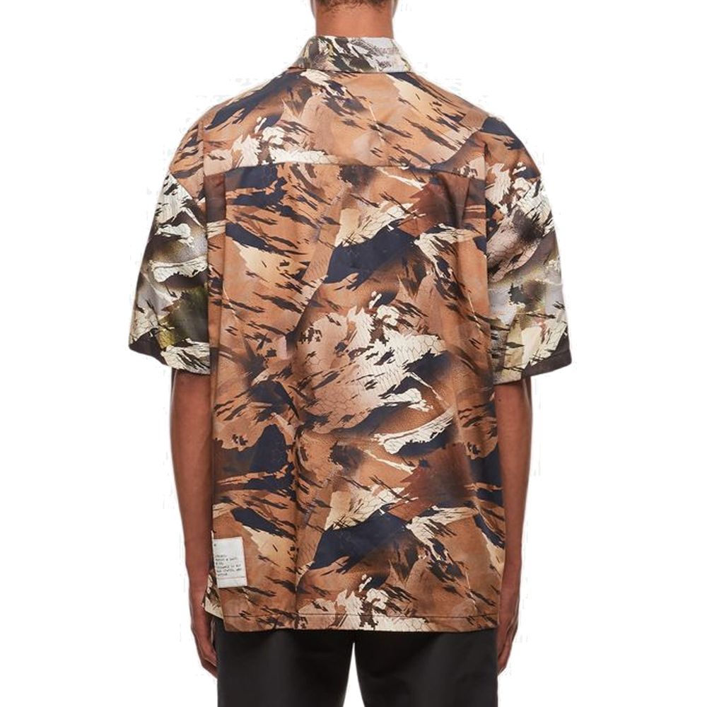 Heron Preston Green Cotton Pattern Shirt