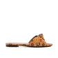 Saint Laurent Brown Leather Slides