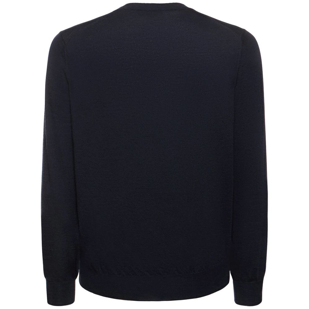 Brunello Cucinelli Blue Cashmere Men Sweater