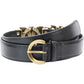 PINKO Black Calfskin Belt