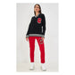 Comme Des Fuckdown Red Polyester Jeans & Pant