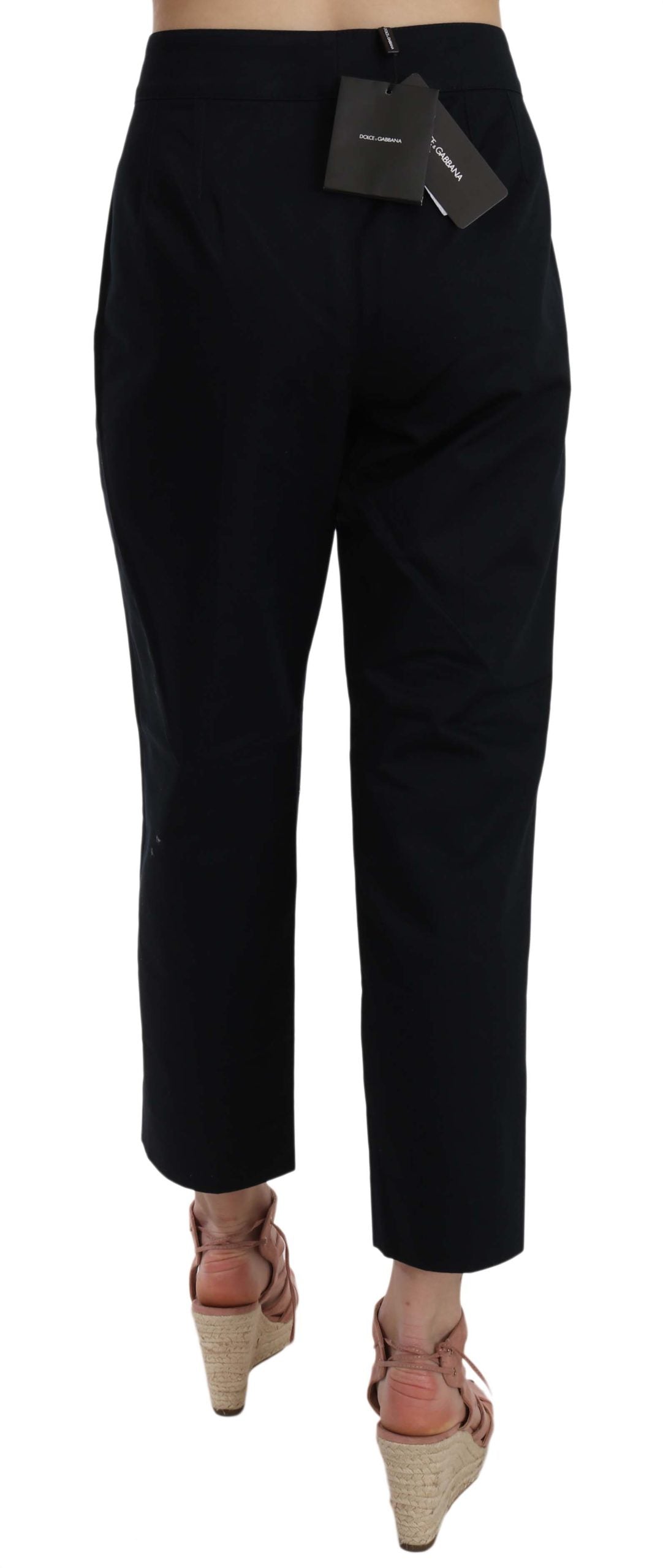 Schicke schwarze Baumwollhose