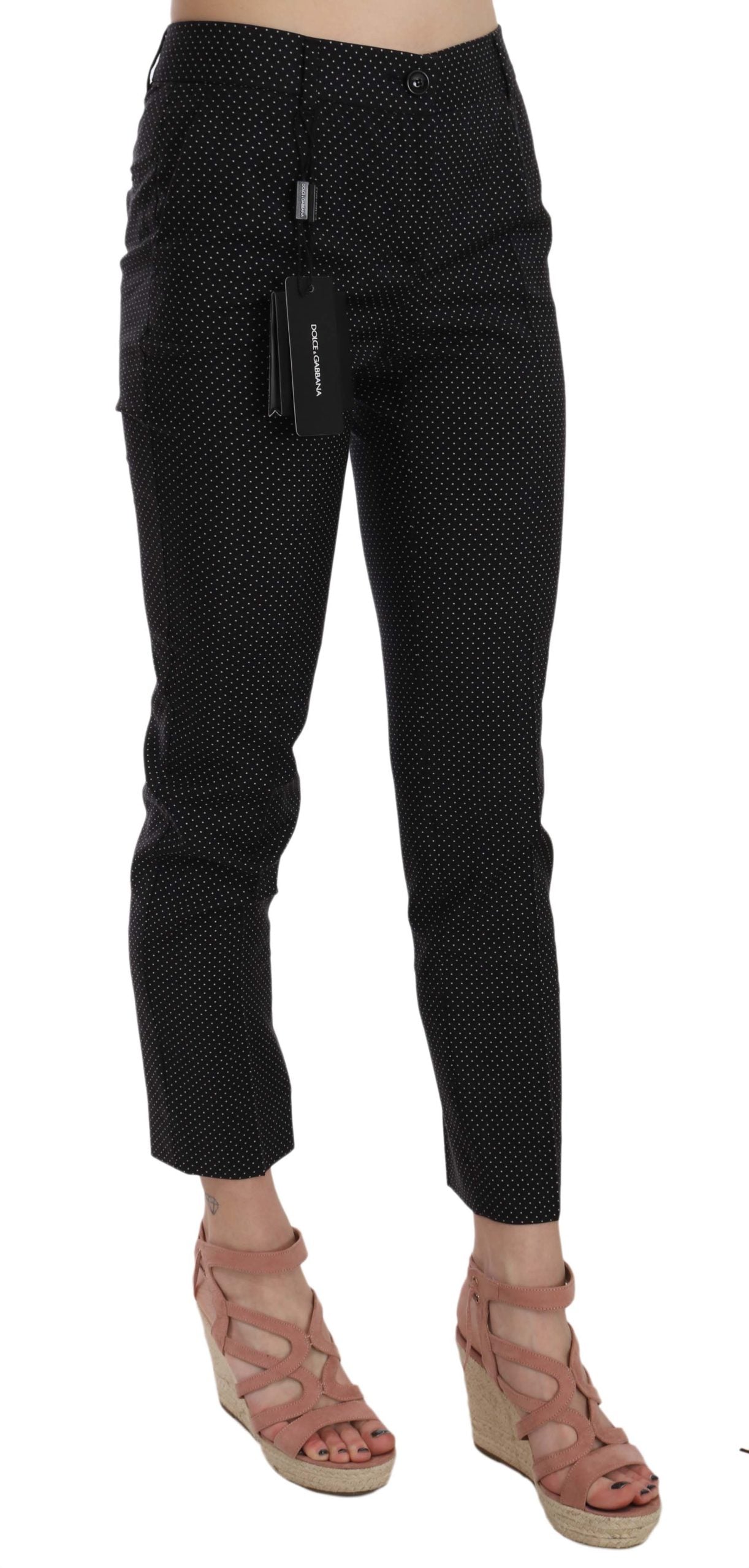 Elegante schwarze Hose aus Schurwolle