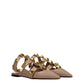 Valentino Garavani Pink Leather Flat Sandals