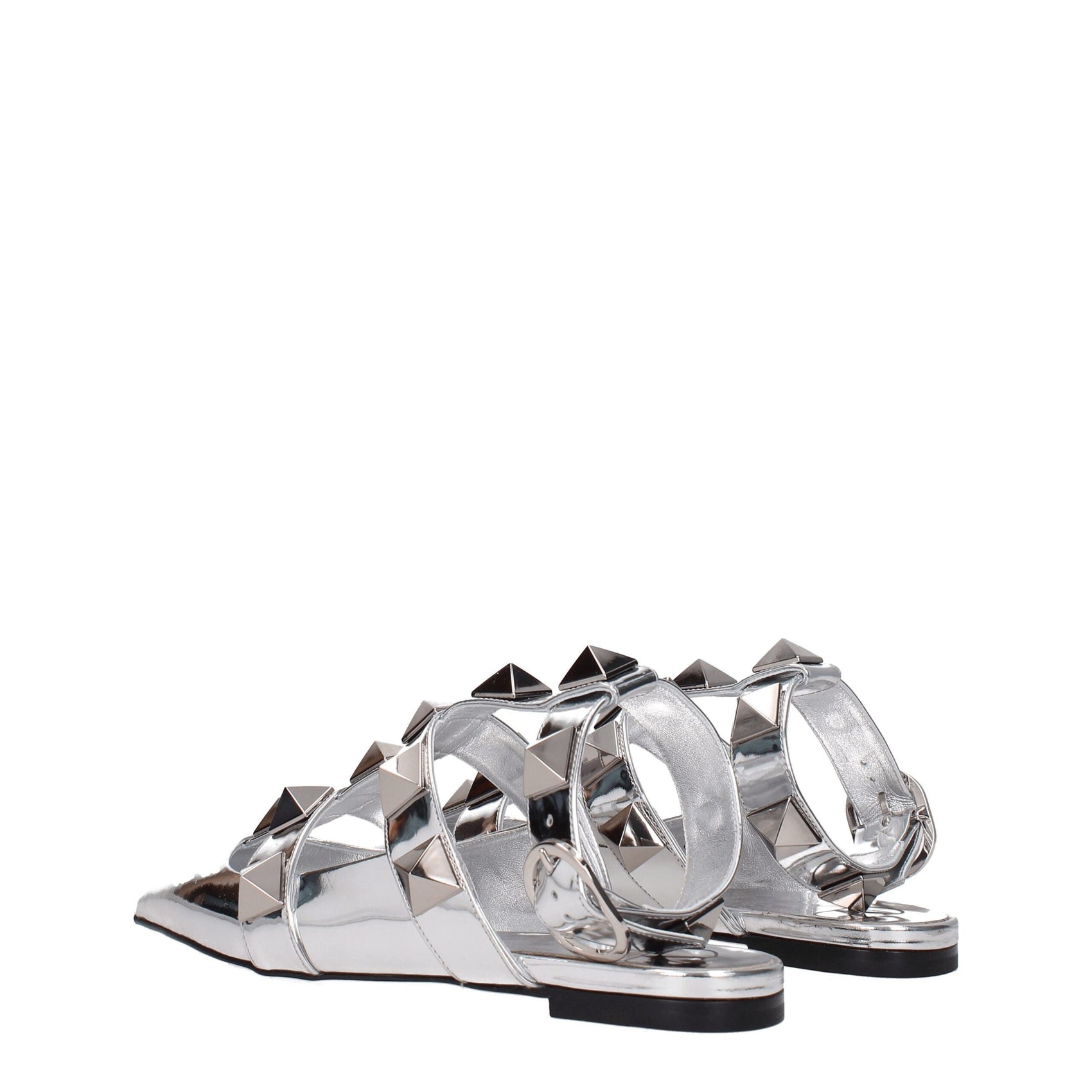 Valentino Garavani Gray Leather Sandals