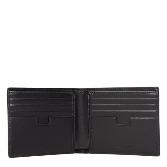 Testoni Black Leather Wallets