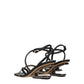 Fendi Multicolor Leather Flat Sandals