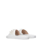 Stuart Weitzman White Leather Slippers