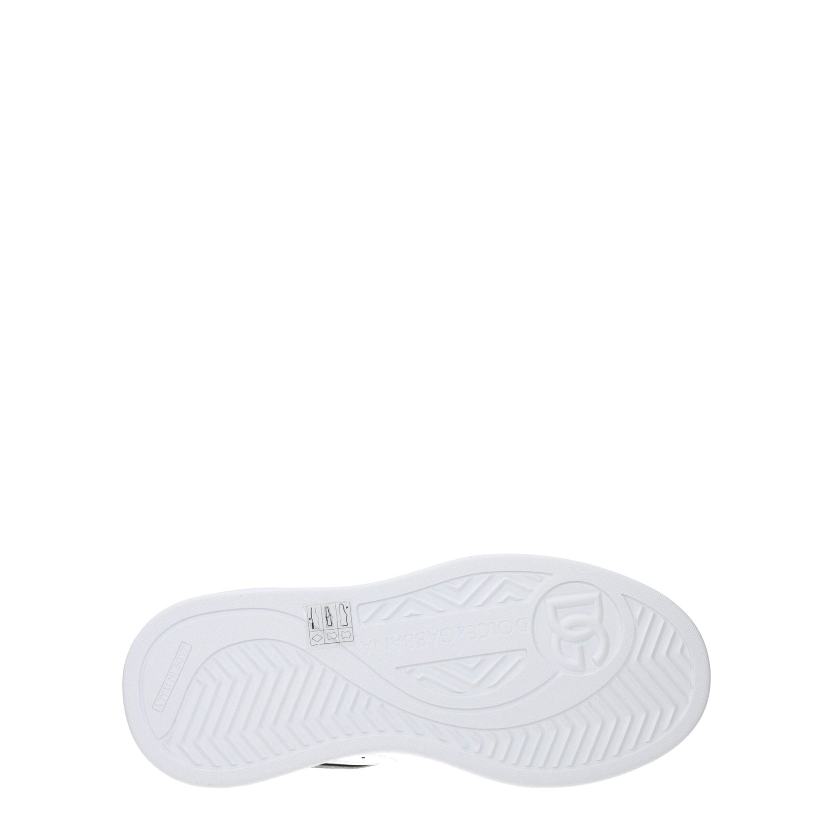 Dolce & Gabbana White Leather Low Tops