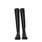 Stuart Weitzman Black Leather Over The Knee
