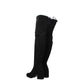 Stuart Weitzman Black Leather Over The Knee