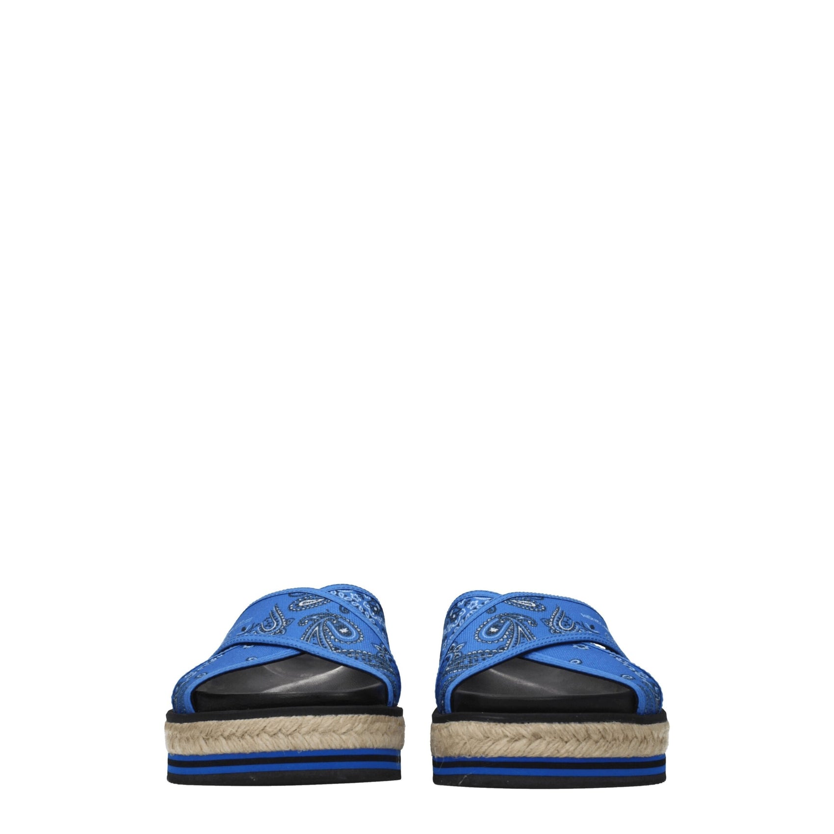 Kenzo Blue Fabric Slippers Sandals