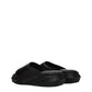 Alyx Black Leather Slippers