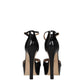 Stuart Weitzman Black Leather Platform Sandals