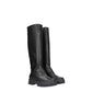 Max Mara Black Leather Over The Knee