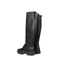 Max Mara Black Leather Over The Knee