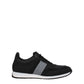 Paul & Shark Black Leather Athletic Sneakers