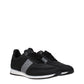 Paul & Shark Black Leather Athletic Sneakers