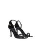 Furla Black Leather Stiletto Heels Sandals