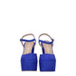 Stuart Weitzman Blue Leather Platform Sandals