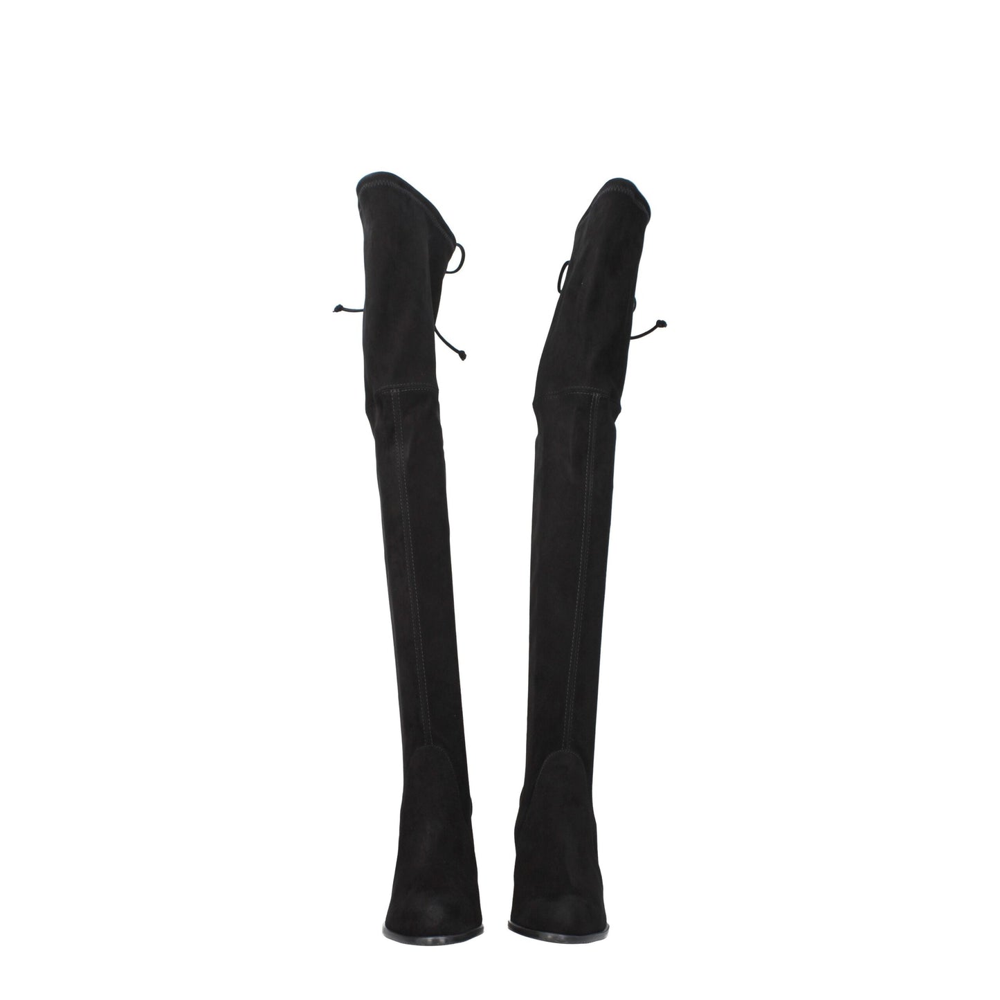 Stuart Weitzman Black Leather Over The Knee