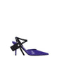 Off-White Purple Leather High Heel Pumps
