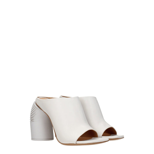 Off-White White Leather Platforms