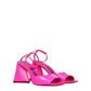 The Attico Pink Leather Stiletto Heels Sandals