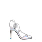The Attico Gray Leather Stiletto Heels Sandals