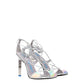 The Attico Gray Leather Stiletto Heels Sandals