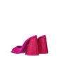 The Attico Pink Satin Platforms