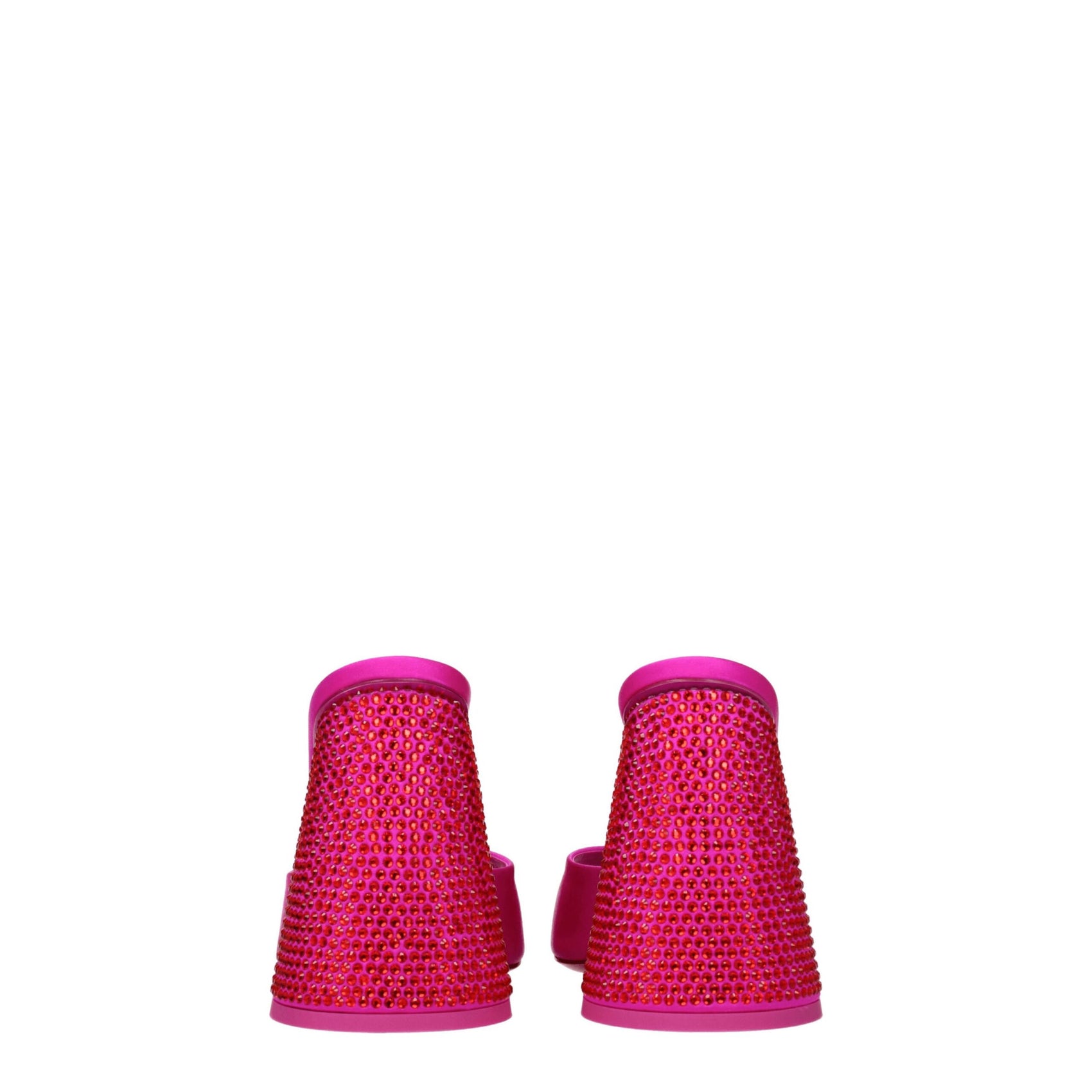 The Attico Pink Satin Platform Sandals