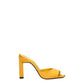 The Attico Orange Satin Stiletto Heels Sandals