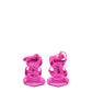 The Attico Pink Leather Stiletto Heels Sandals