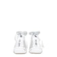 The Attico White Leather Stiletto Heels Sandals