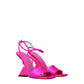The Attico Pink Satin Platforms