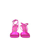 The Attico Pink Satin Platforms