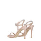 Stuart Weitzman Pink Satin Stiletto Heel Sandals