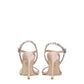 Stuart Weitzman Pink Satin Stiletto Heel Sandals