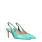 Stuart Weitzman Green Leather High Heel Pumps